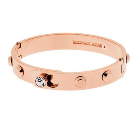 Michael Kors Jewelry - Michael Kors Rose Gold Studded Bangle